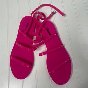 Steve Madden Pink Strappy Sandals